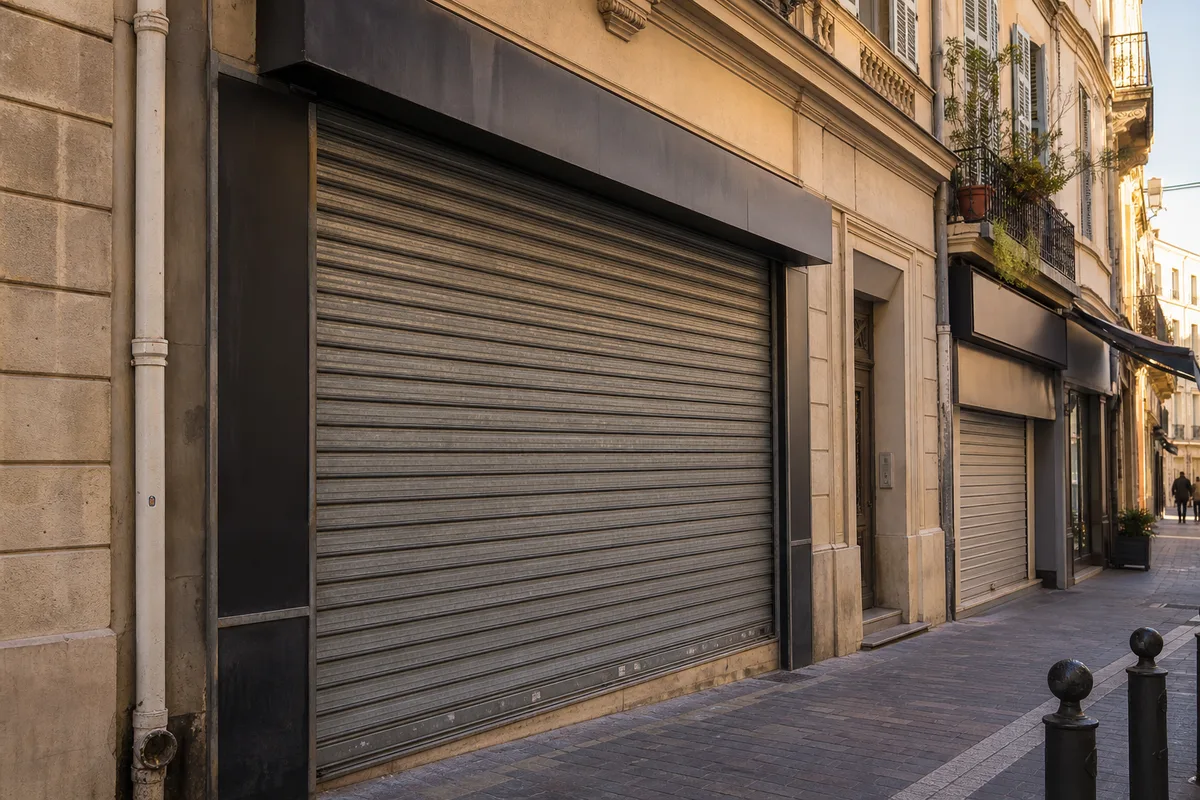 Depannage rideau metallique Marseille : commerce et urgence